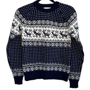 VTG The Broadway Fair Isle Nordic Holiday Crew Neck Sweater Boys 16 Ski Apres